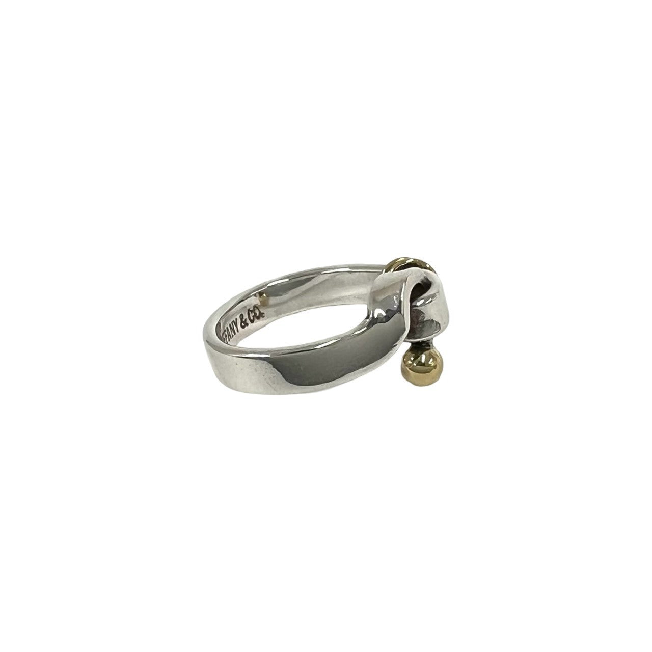 TIFFANY&Co. ティファニー (Vintage) フックアンドアイ リング 指輪 9号 925 K18 750YG 5