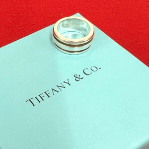 TIFFANY&Co. ティファニー (Vintage) グルーブド ダブルライン リング 指輪