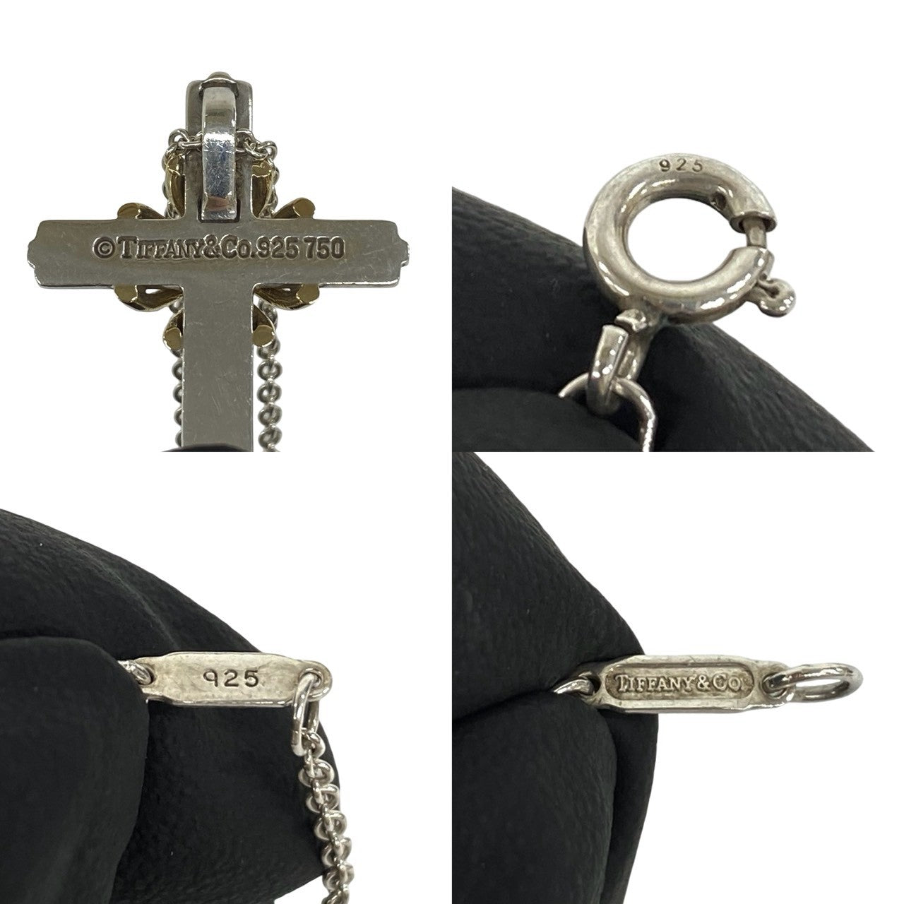 TIFFANY&Co. ティファニー (Vintage) シグネチャー クロス ネックレス 925 K18 750YG 3