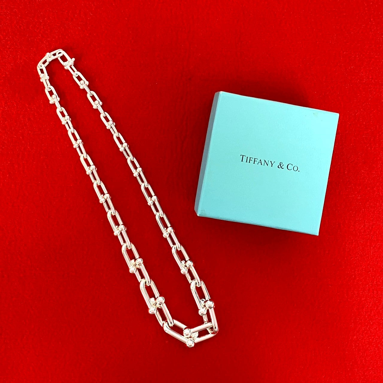 TIFFANY&Co. ティファニー ハードウェア グラジュエイテッド リンク ネックレス
