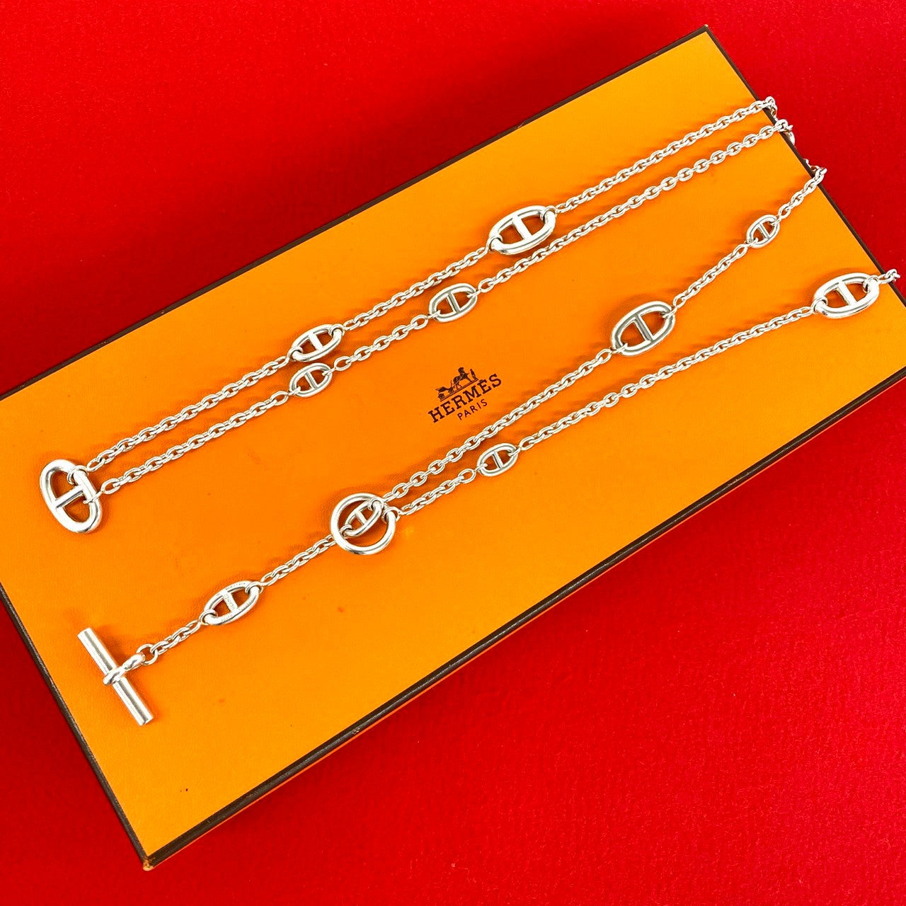 HERMES エルメス ファランドール ネックレス