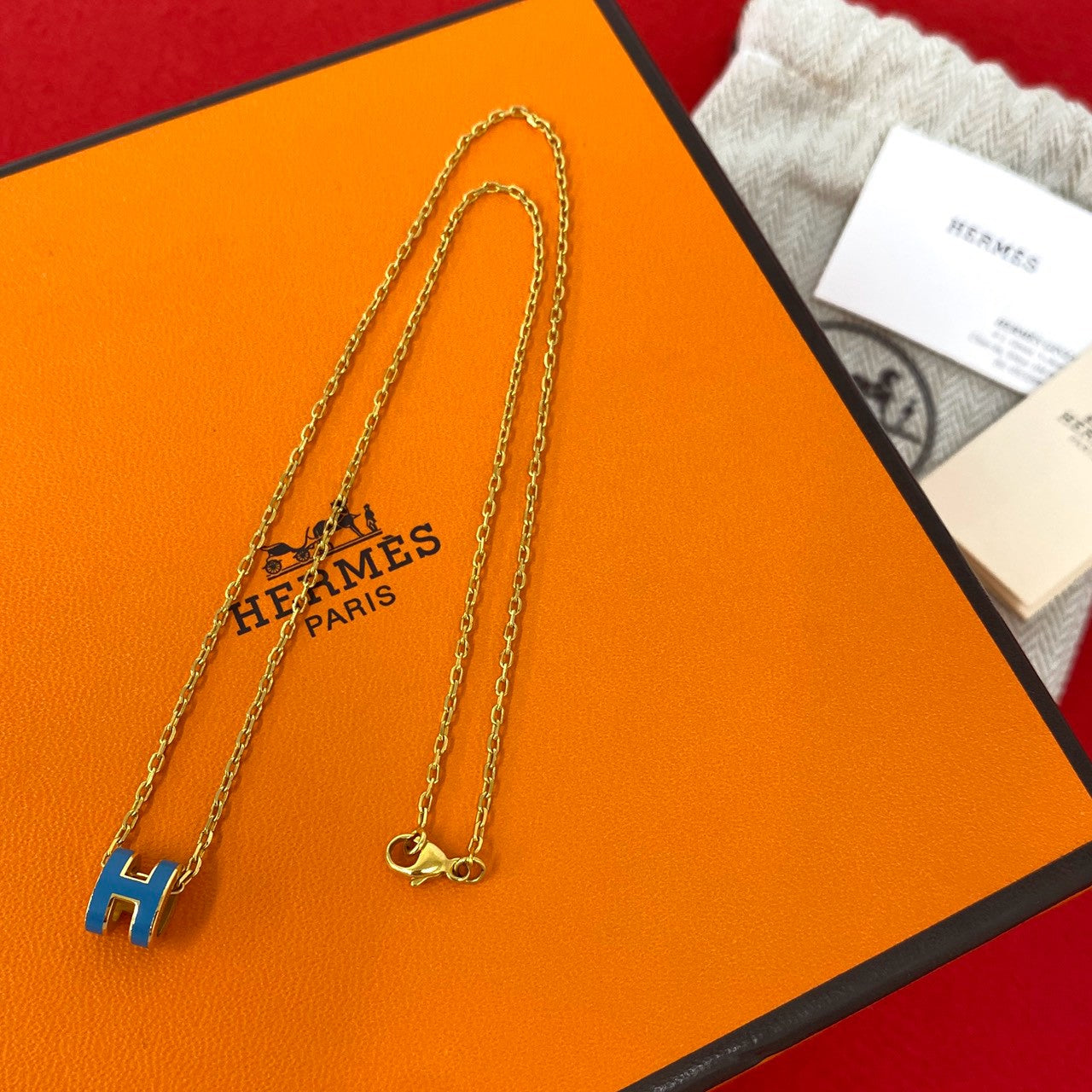 HERMES エルメス ミニ ポップアッシュ ネックレス