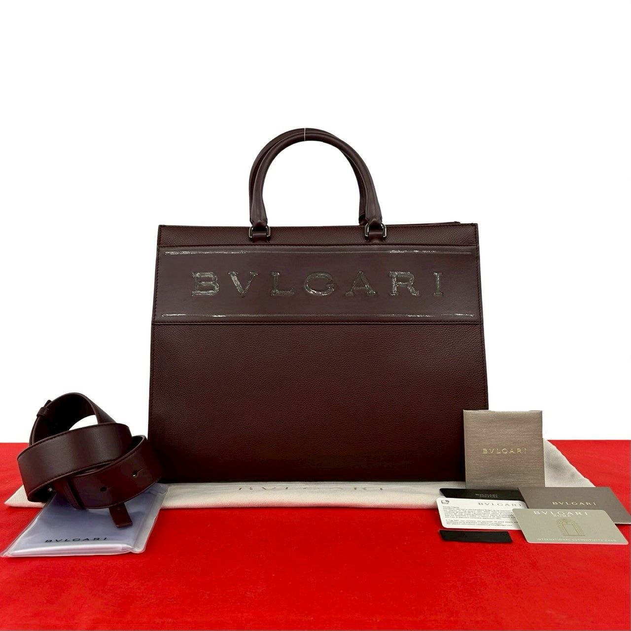 BVLGARI ブルガリ ロゴ トートバッグ ショルダーバッグ