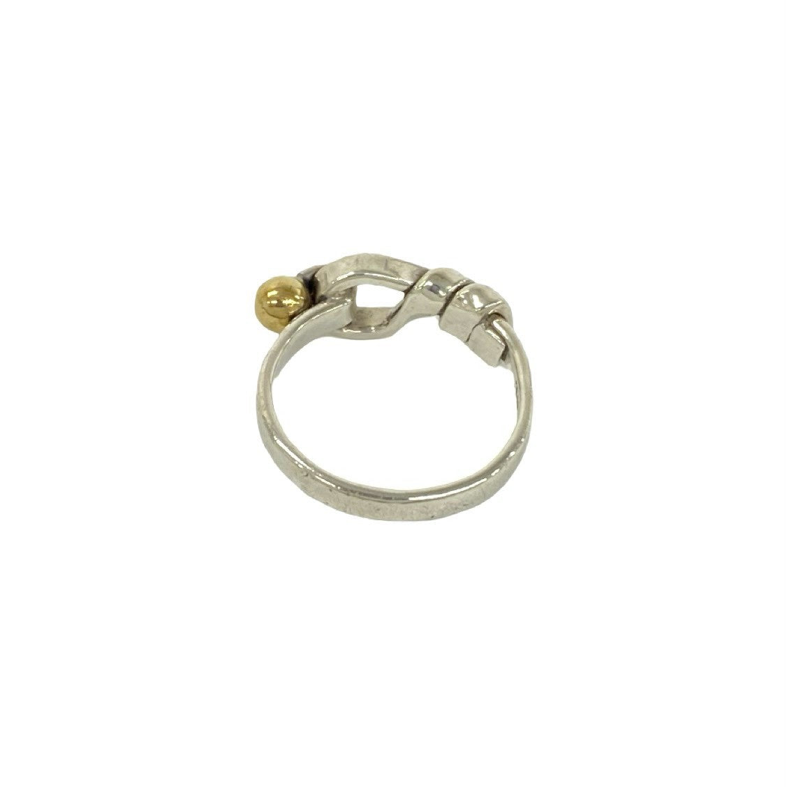 TIFFANY&Co. ティファニー (Vintage) フック&アイ リング 指輪 8号 925 K18 750YG 6