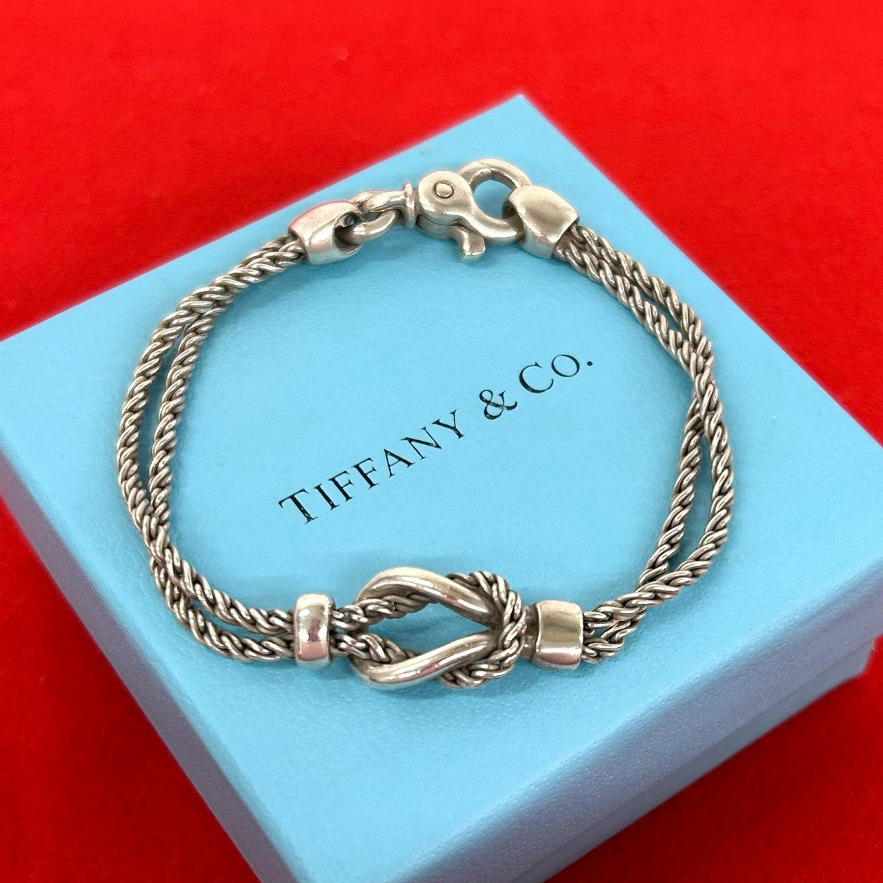 TIFFANY&Co. ティファニー (Vintage) ダブルロープ センターノット ブレスレット