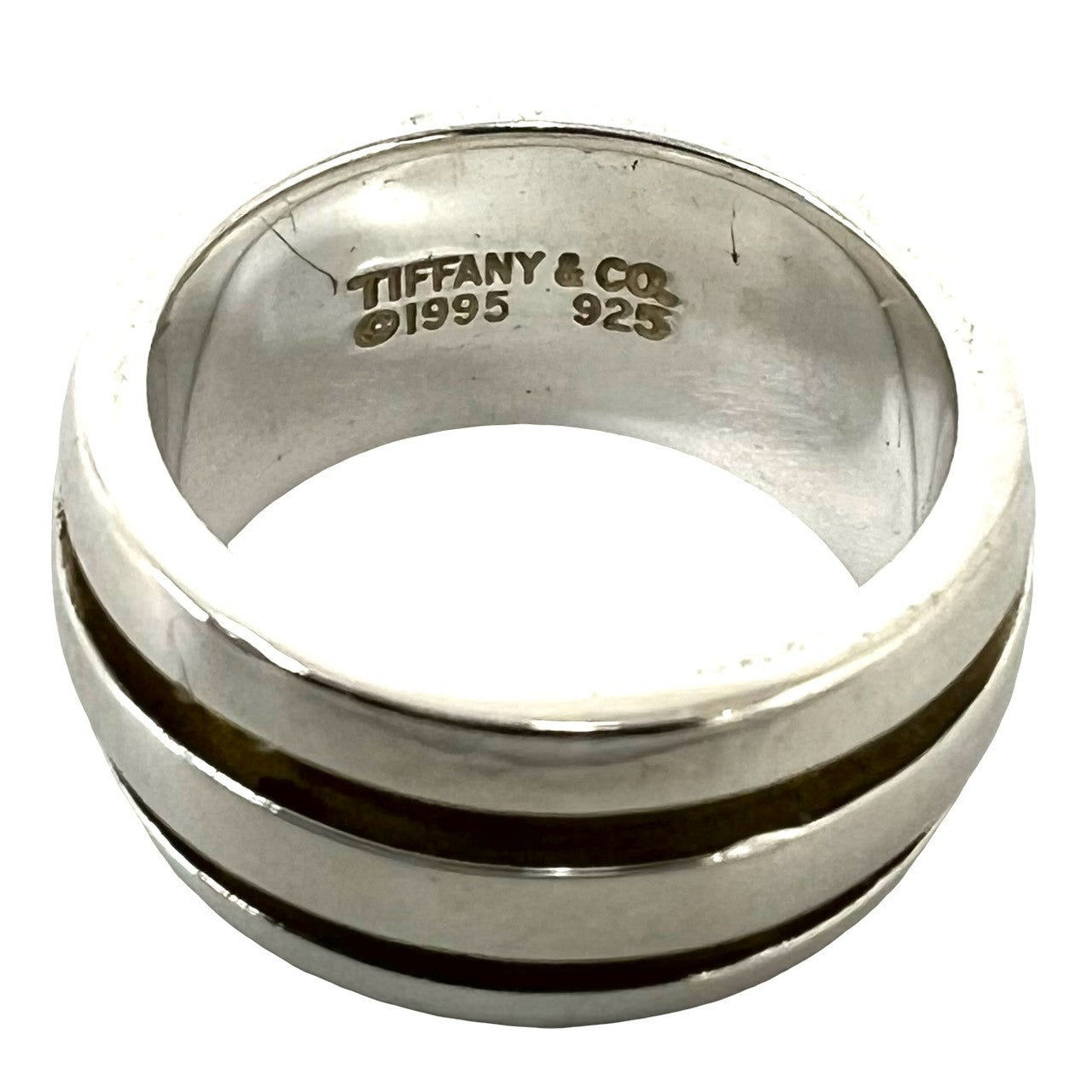TIFFANY&Co. ティファニー (Vintage) グルーブド ダブル リング 指輪 8号 3