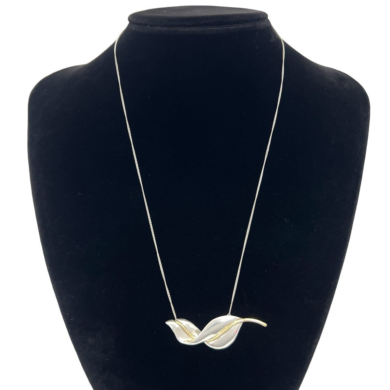TIFFANY&Co. ティファニー (Vintage) リーフモチーフ ネックレス 925 K18 750YG 2