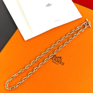 HERMES エルメス シェーヌダンクル ネックレス 62コマ K18 750PG