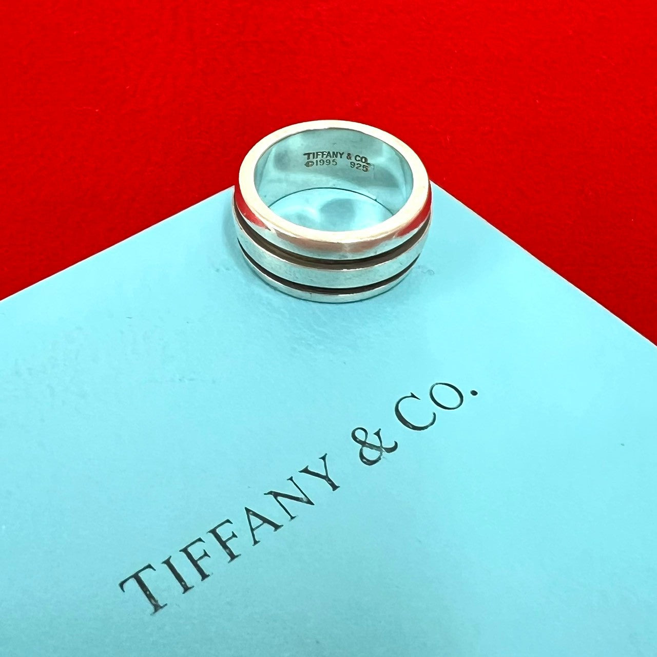 TIFFANY&Co. ティファニー (Vintage) グルーブド ダブル ライン リング 指輪