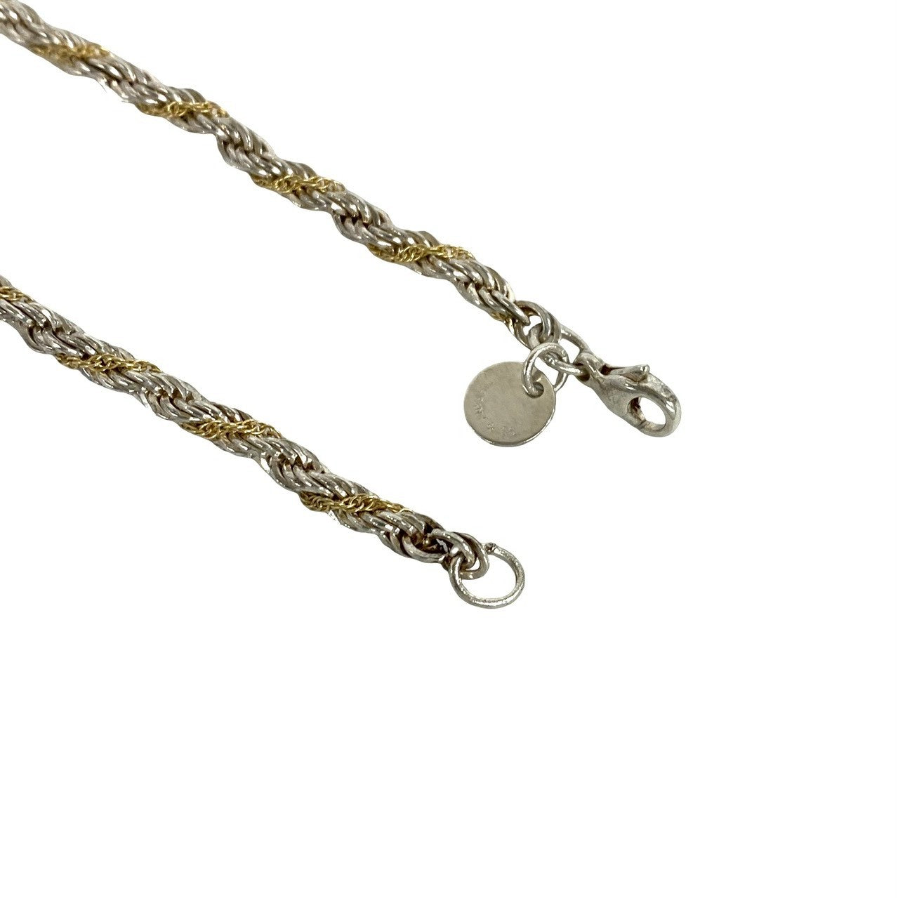 TIFFANY&Co. ティファニー (Vintage) ツイストチェーン ネックレス 925 K18 750YG 4