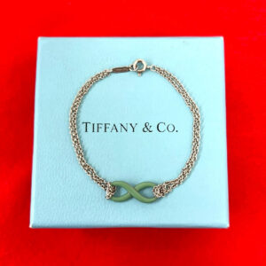 TIFFANY&Co. ティファニー インフィニティ ダブルチェーン ブレスレット