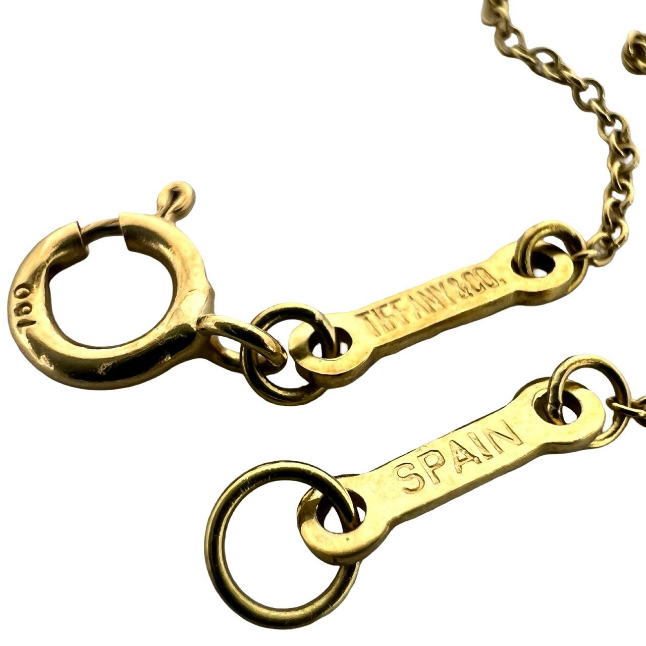 TIFFANY&Co. ティファニー (Vintage) オープンティアドロップ ネックレス K18 750 YG 3