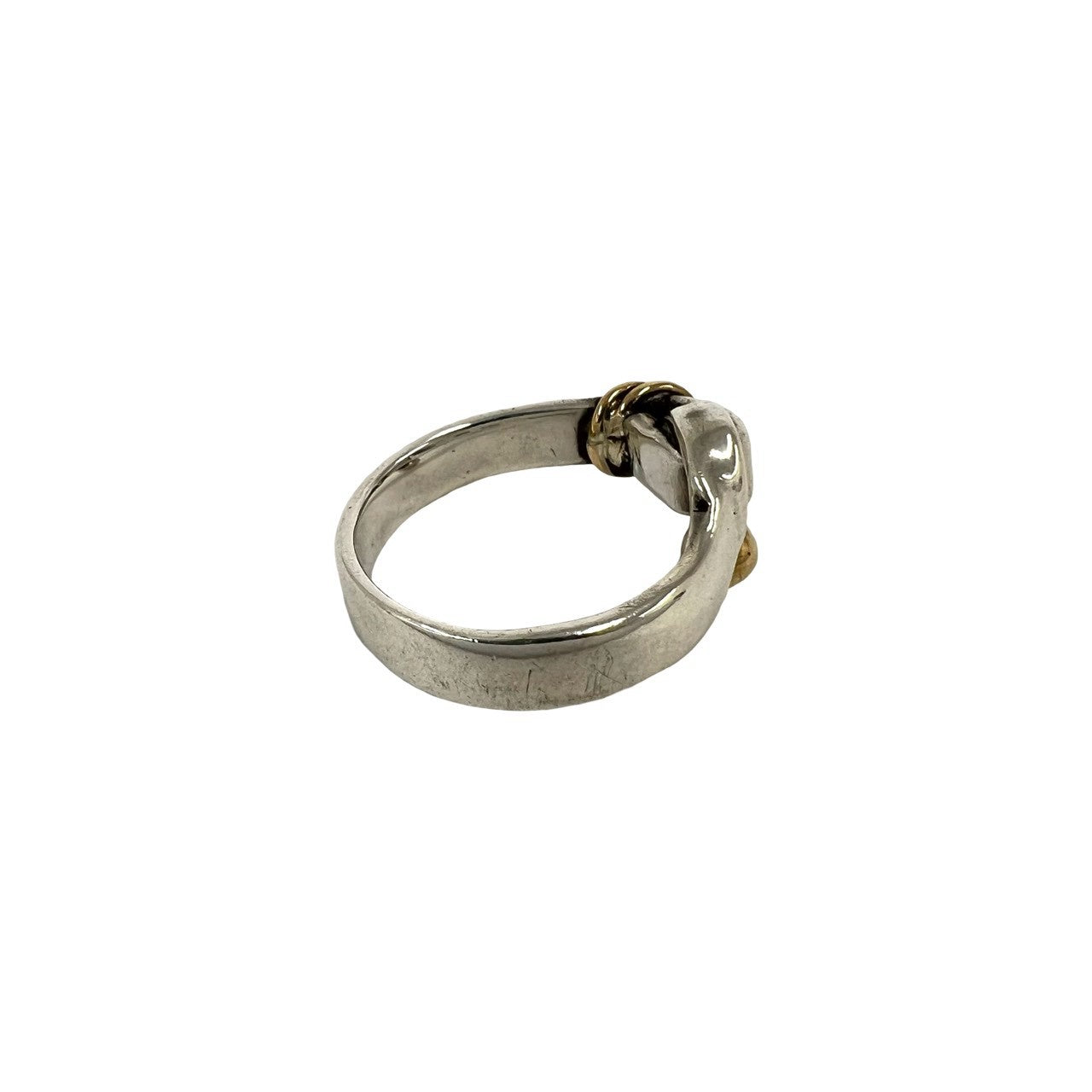 TIFFANY&Co. ティファニー (Vintage) フック&アイ ラブノット リング 指輪 12号 925 K18 750YG 5