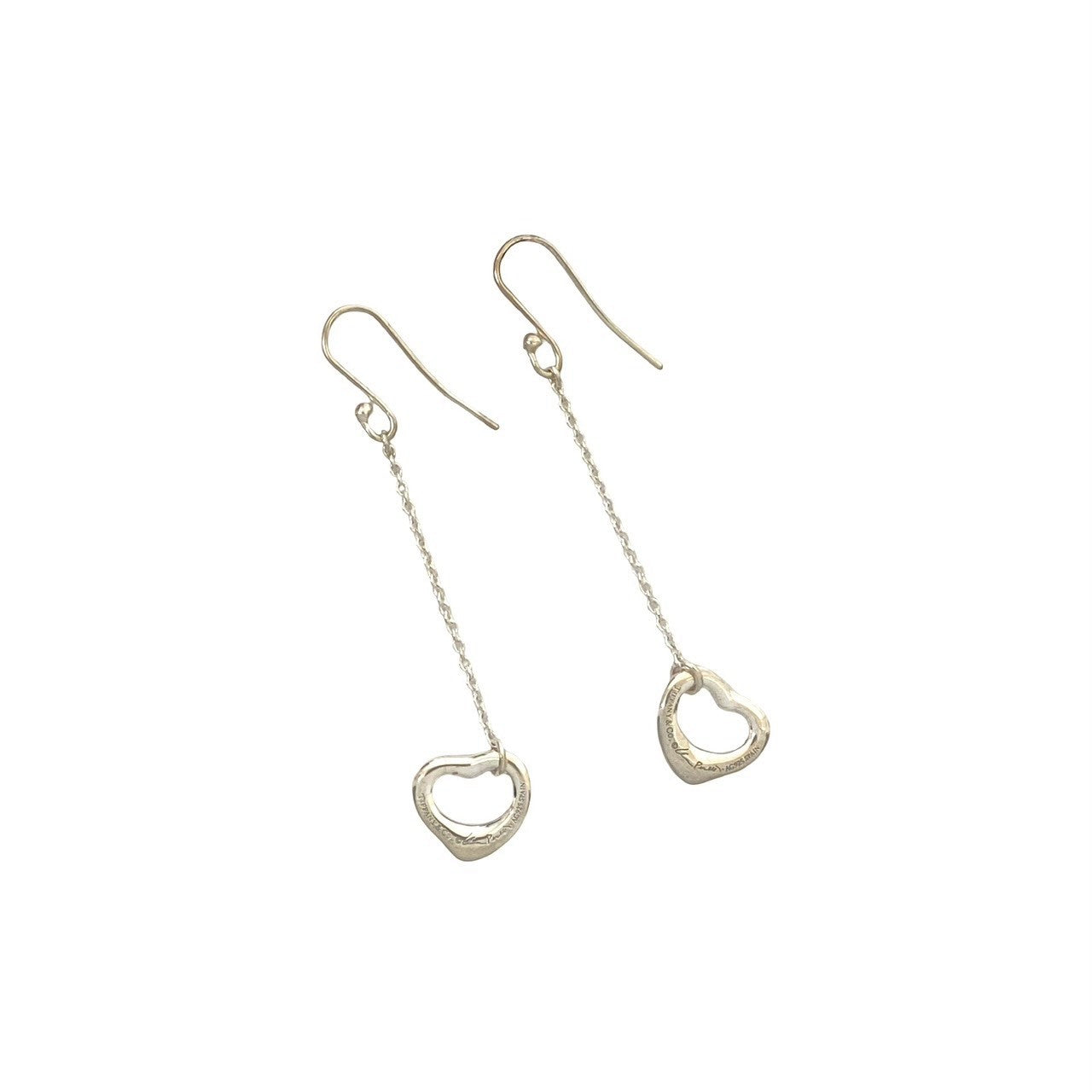 TIFFANY&Co. ティファニー オープンハート ドロップ ピアス 4