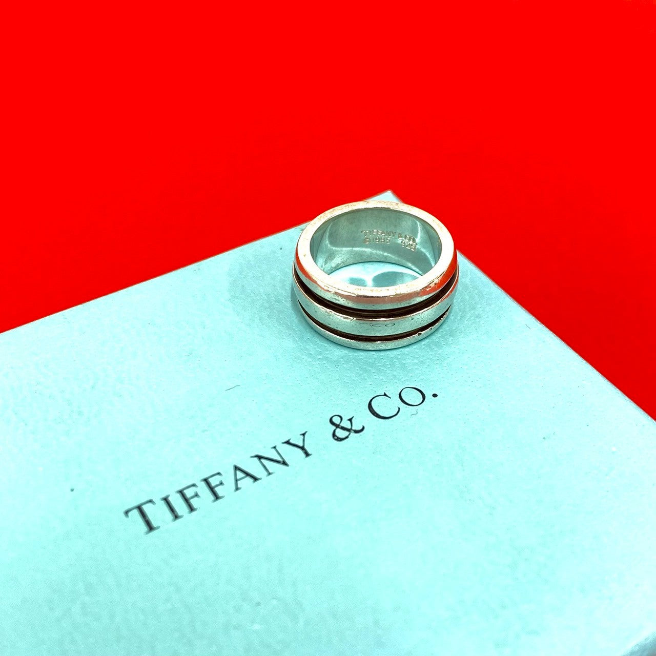 TIFFANY&Co. ティファニー グルーブド ダブルライン リング・指輪