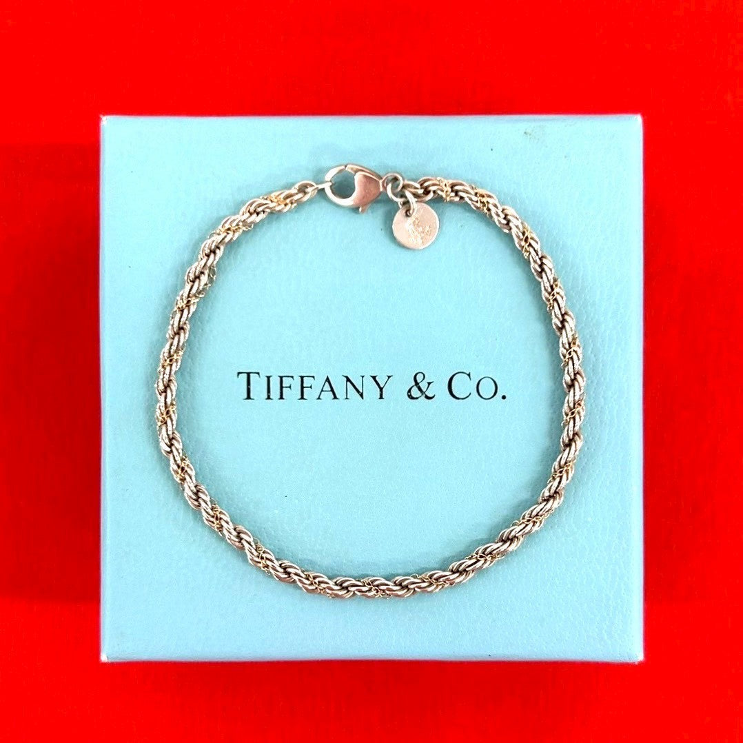 TIFFANY&Co. ティファニー ツイスト ロープ ブレスレット 925 K18 750