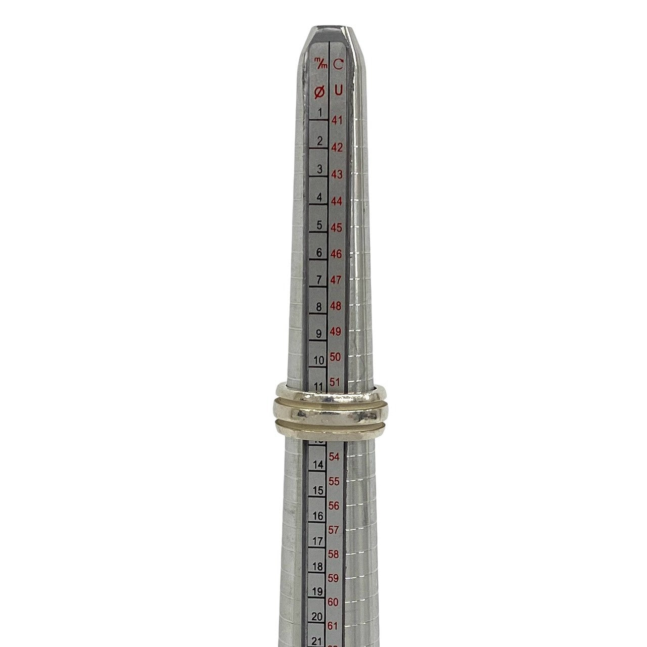 TIFFANY&Co. ティファニー (Vintage) グルーブド ダブルライン リング 指輪 12号 7