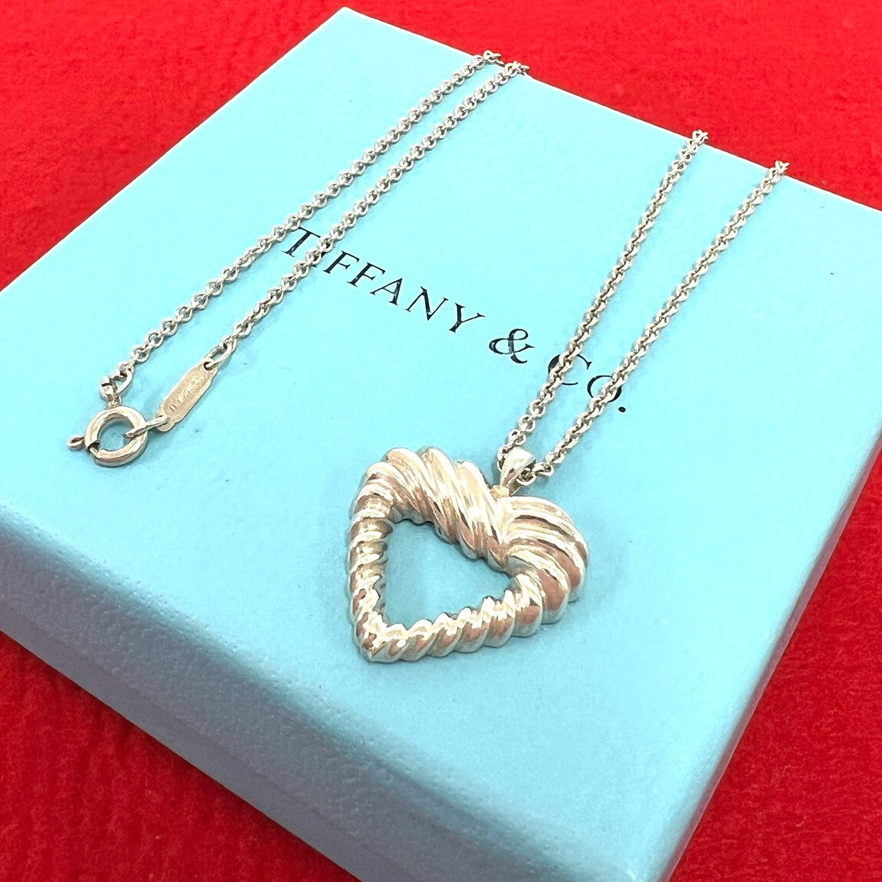 TIFFANY&Co. ティファニー (Vintage) ツイストハート ネックレス