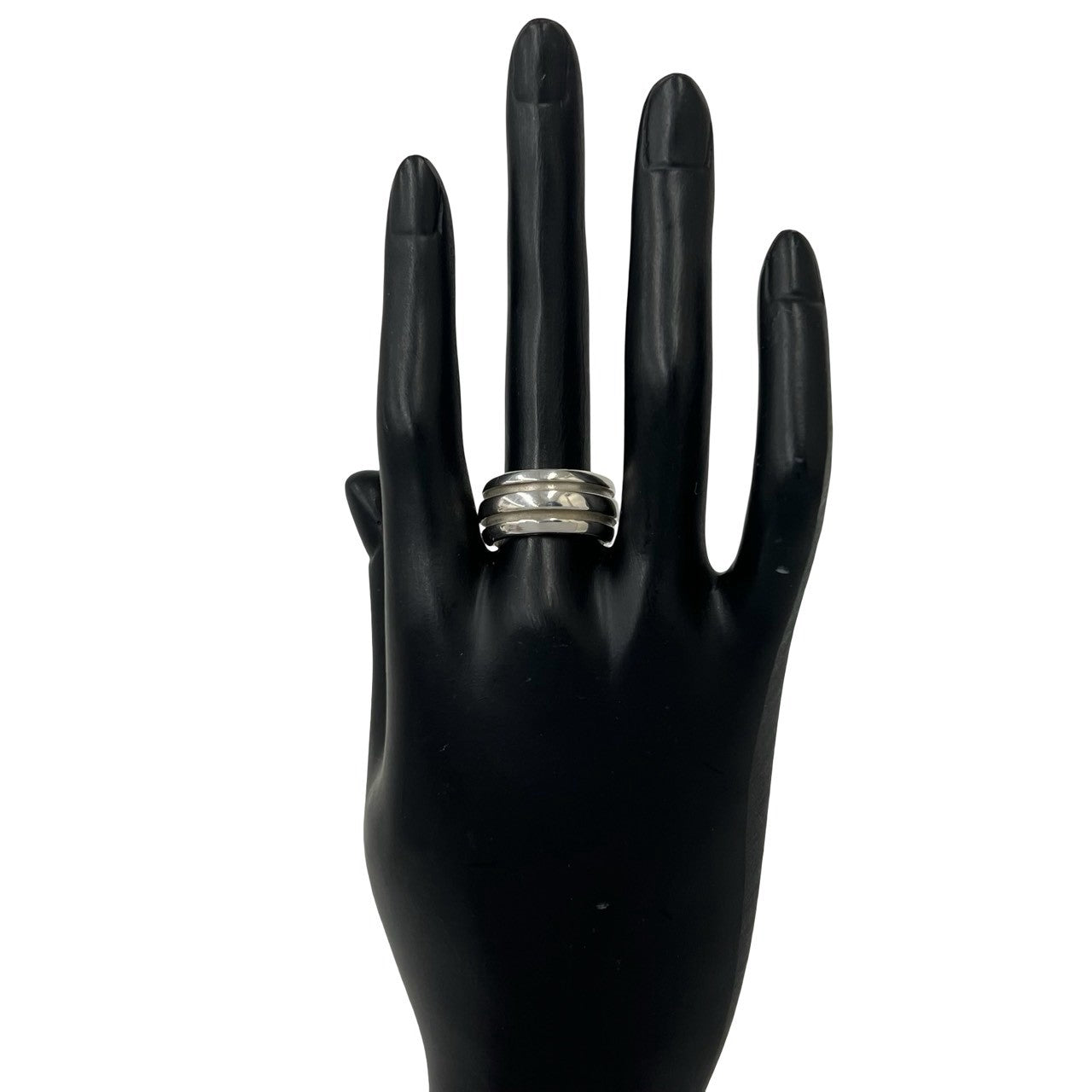 TIFFANY&Co. ティファニー (Vintage) グルーブド ダブルライン リング 指輪 8号 2
