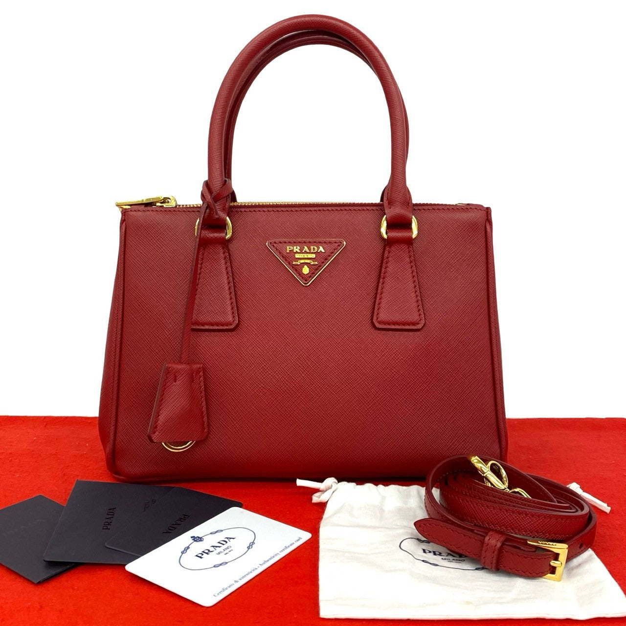 PRADA プラダ ガレリア ショルダーバッグ