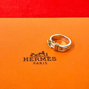 HERMES エルメス (Vintage) サンチュール リング 925 K18 750YG 指輪