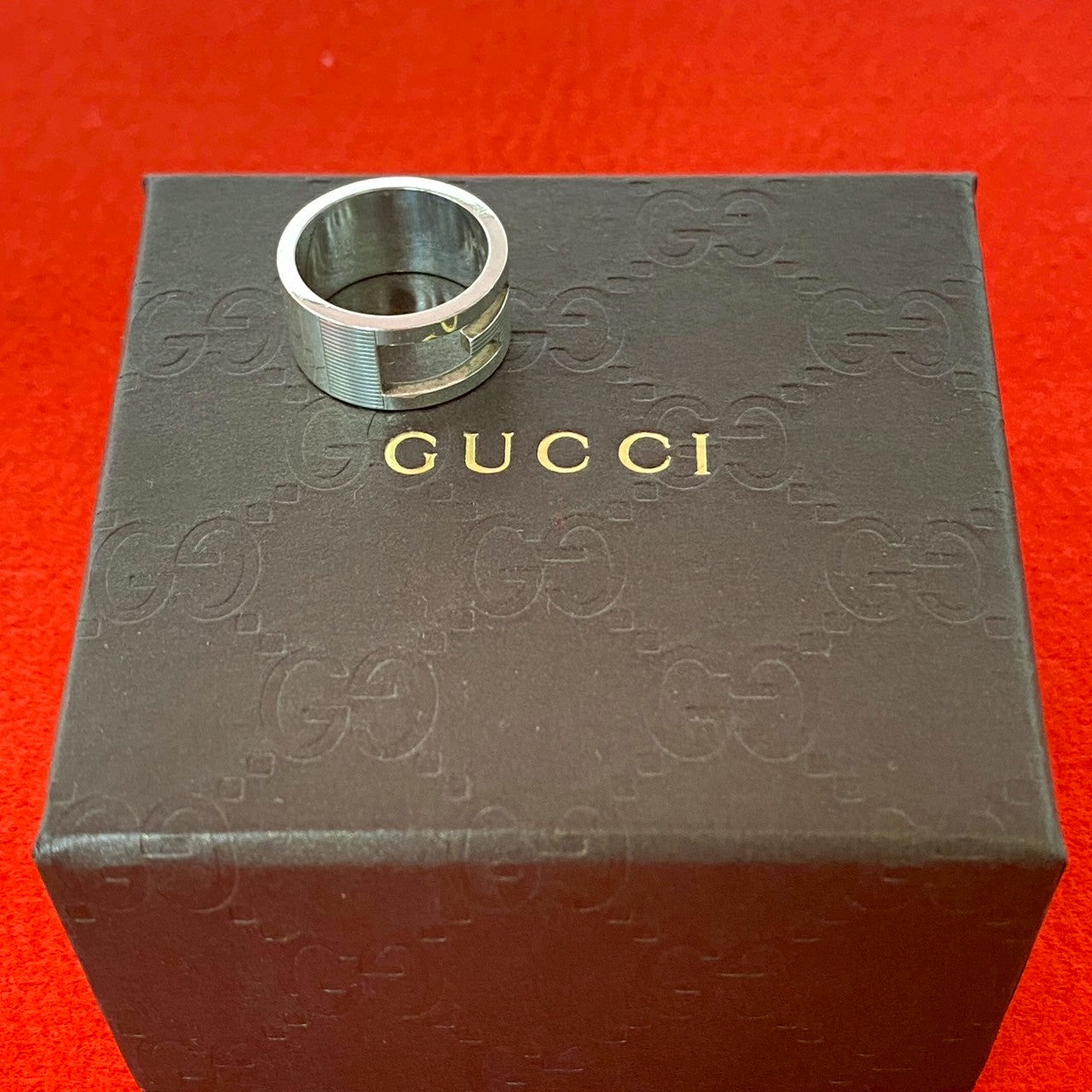 GUCCI スクエア G リング