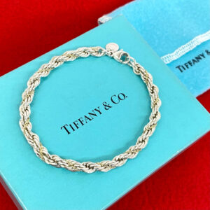 TIFFANY&Co. ティファニー (Vintage) ツイストロープ ブレスレット 925 K18 750 YG