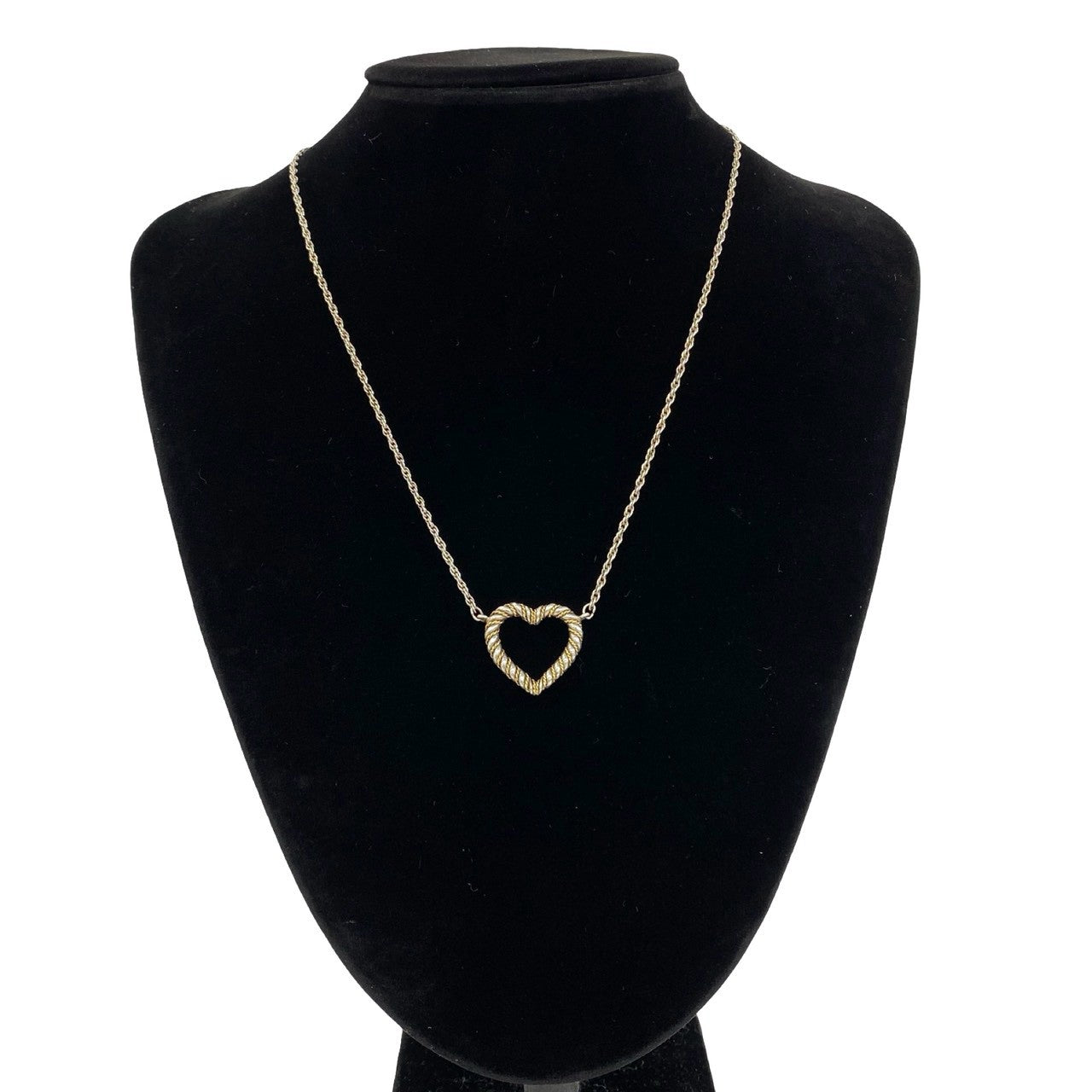 TIFFANY&Co. ティファニー (Vintage) ツイスト ハート ネックレス 925 K18 750YG 2