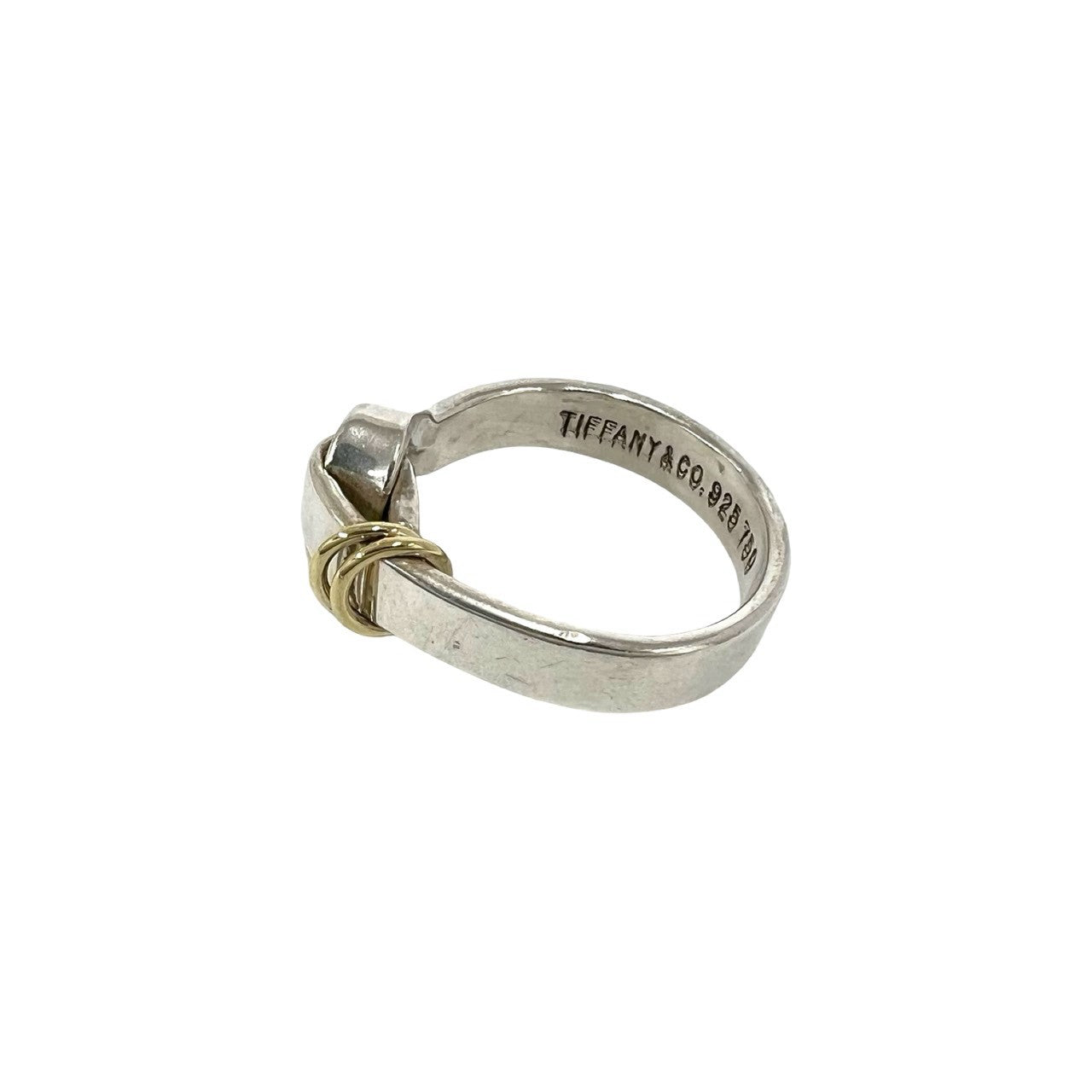 TIFFANY&Co. ティファニー (Vintage) フック&アイ リング 指輪 9号 925 K18 750 YG 4