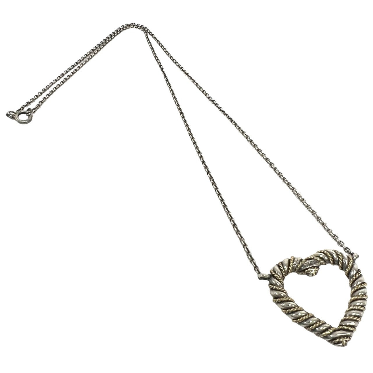TIFFANY&Co. ティファニー (Vintage) ツイストハート ネックレス 925 K18 750YG 6