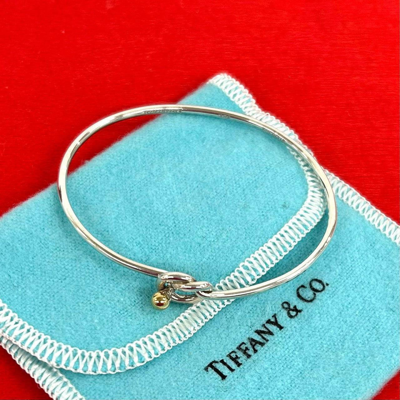 TIFFANY&Co. ティファニー (Vintage) ラブノット ブレスレット 925 K18 750YG