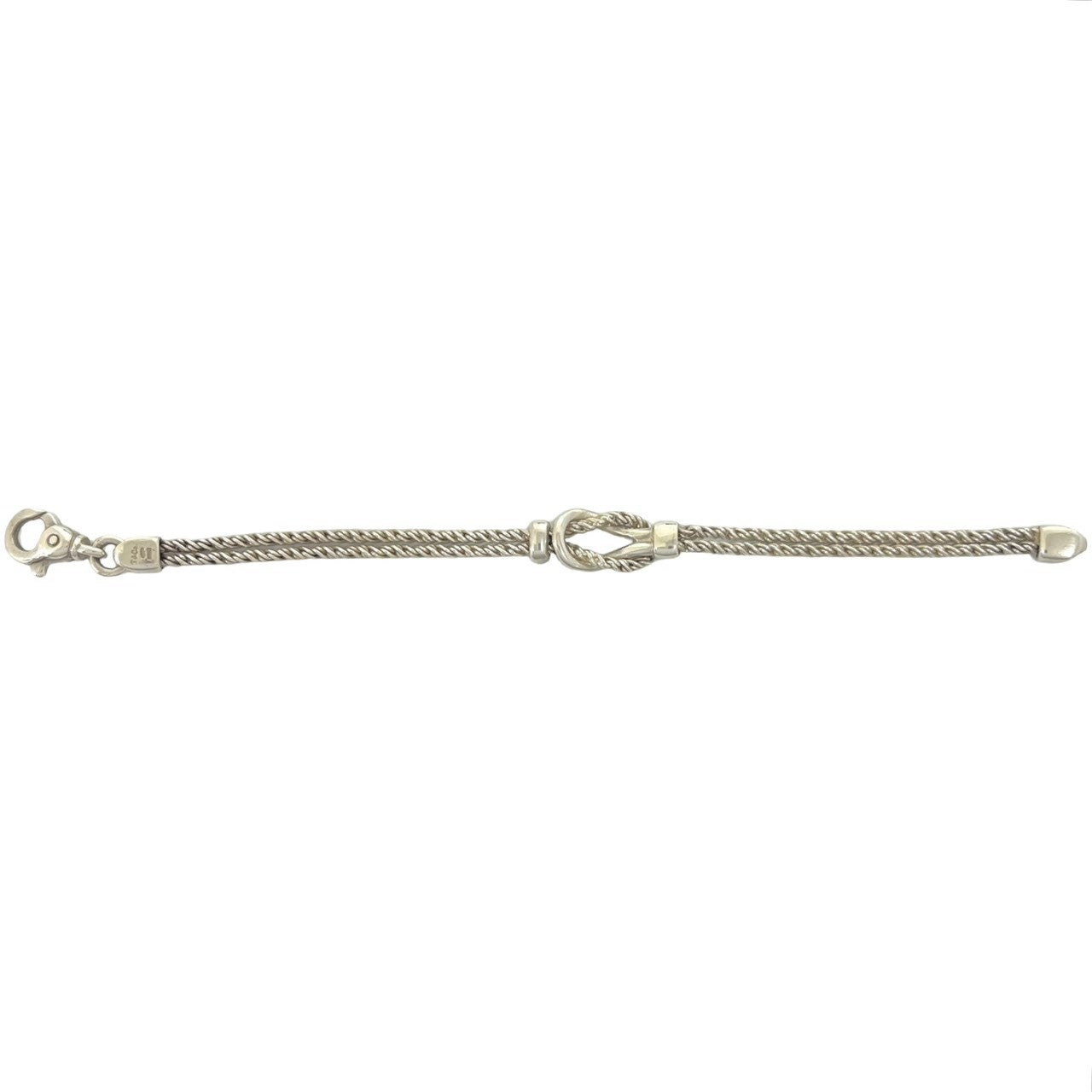 TIFFANY&Co. ティファニー (Vintage) センターノット ダブルロープ ブレスレット 6