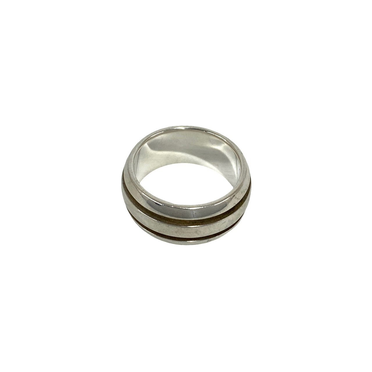 TIFFANY&Co. ティファニー (Vintage) グルーブド ダブルライン リング 指輪 16号 5
