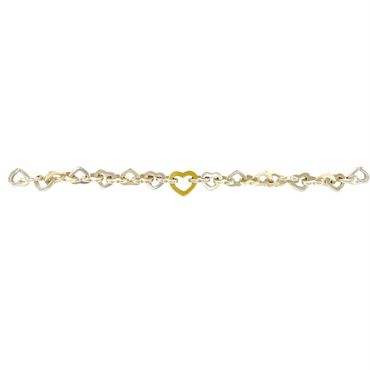 TIFFANY&Co. ティファニー ハートリンク コンビ ブレスレット 925 K18 750YG 6