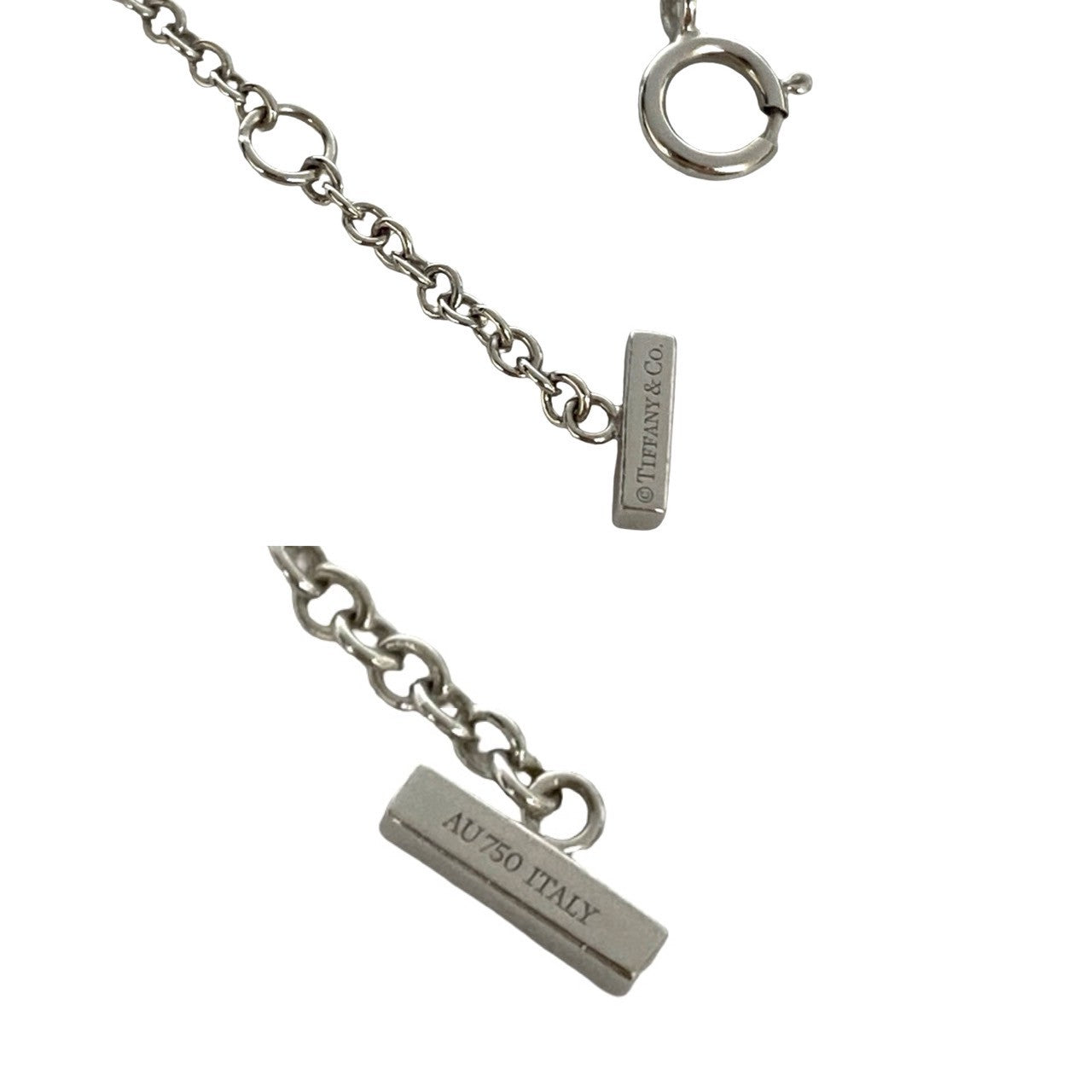 TIFFANY&Co. Tスマイル K18 750WG ホワイトゴールド ダイヤモンド ブレスレット 2
