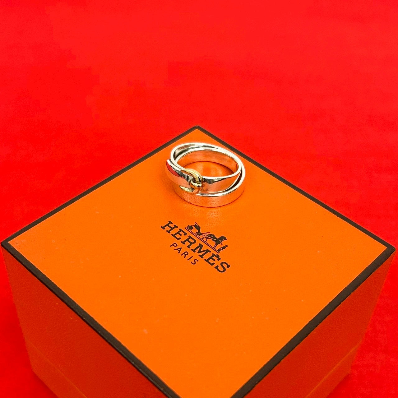 HERMES エルメス ダブル トゥルー リング 指輪