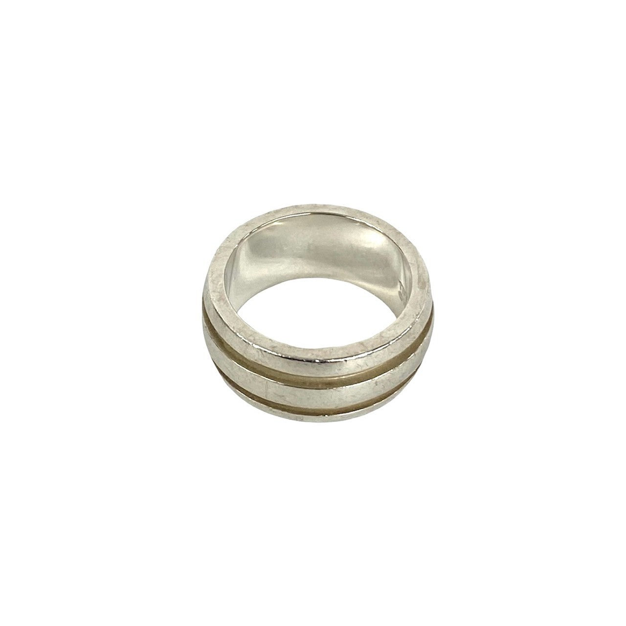 TIFFANY&Co. ティファニー (Vintage) グルーブド ダブルライン リング 指輪 12号 4