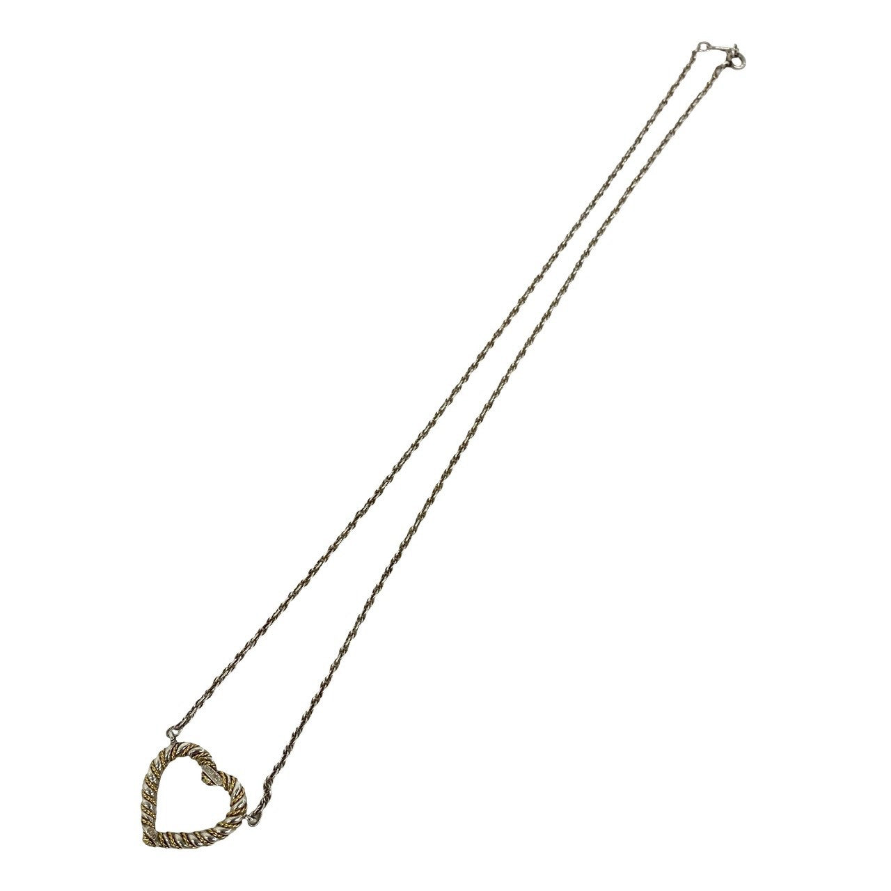 TIFFANY&Co. ティファニー (Vintage) ツイスト ハート ネックレス 925 K18 750YG 6
