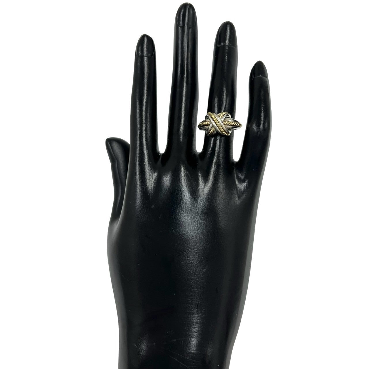 TIFFANY&Co. ティファニー (Vintage) シグネチャーリング 指輪 10号 925 K18 750YG 2