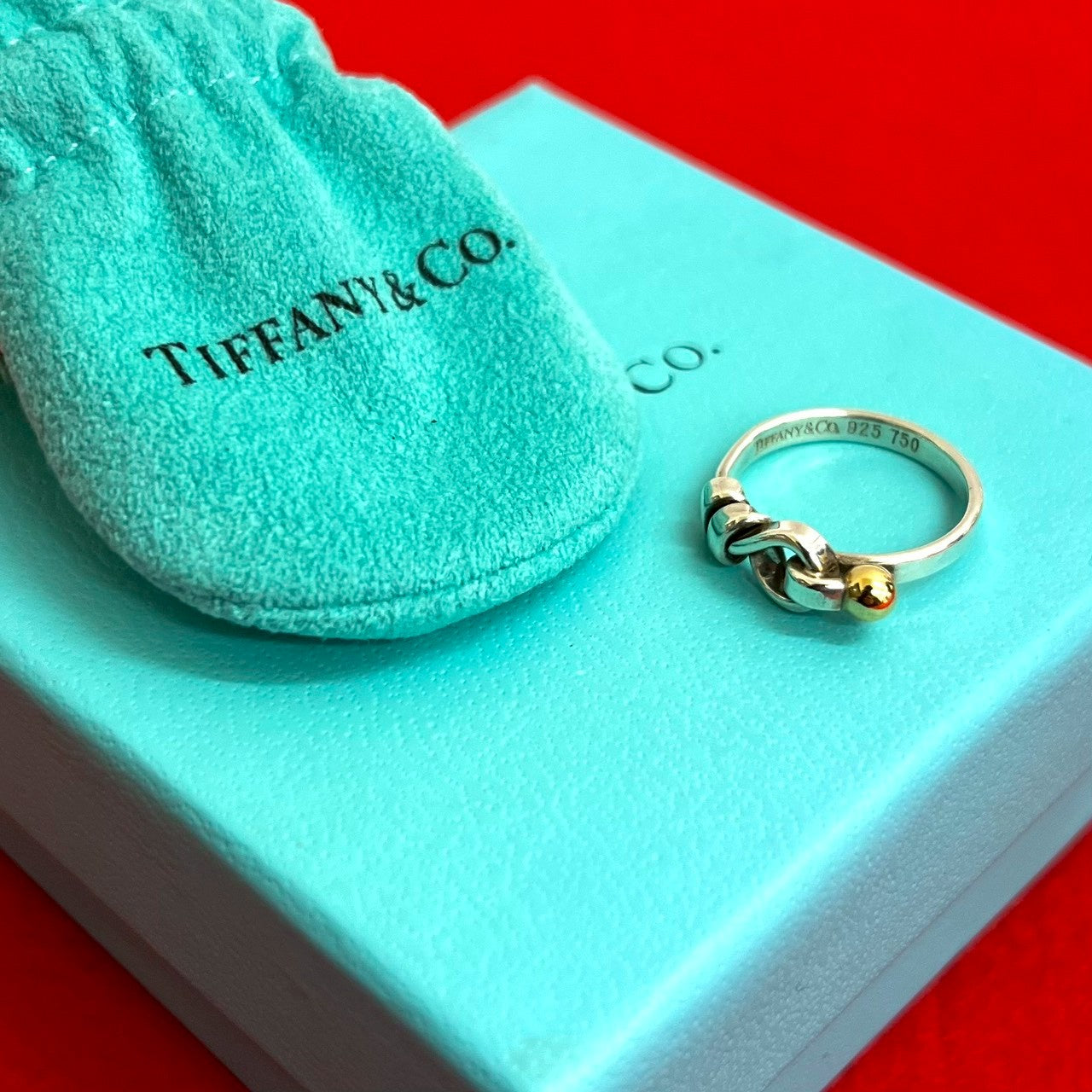 TIFFANY&Co. ティファニー フック&アイ ラブノット リング 指輪