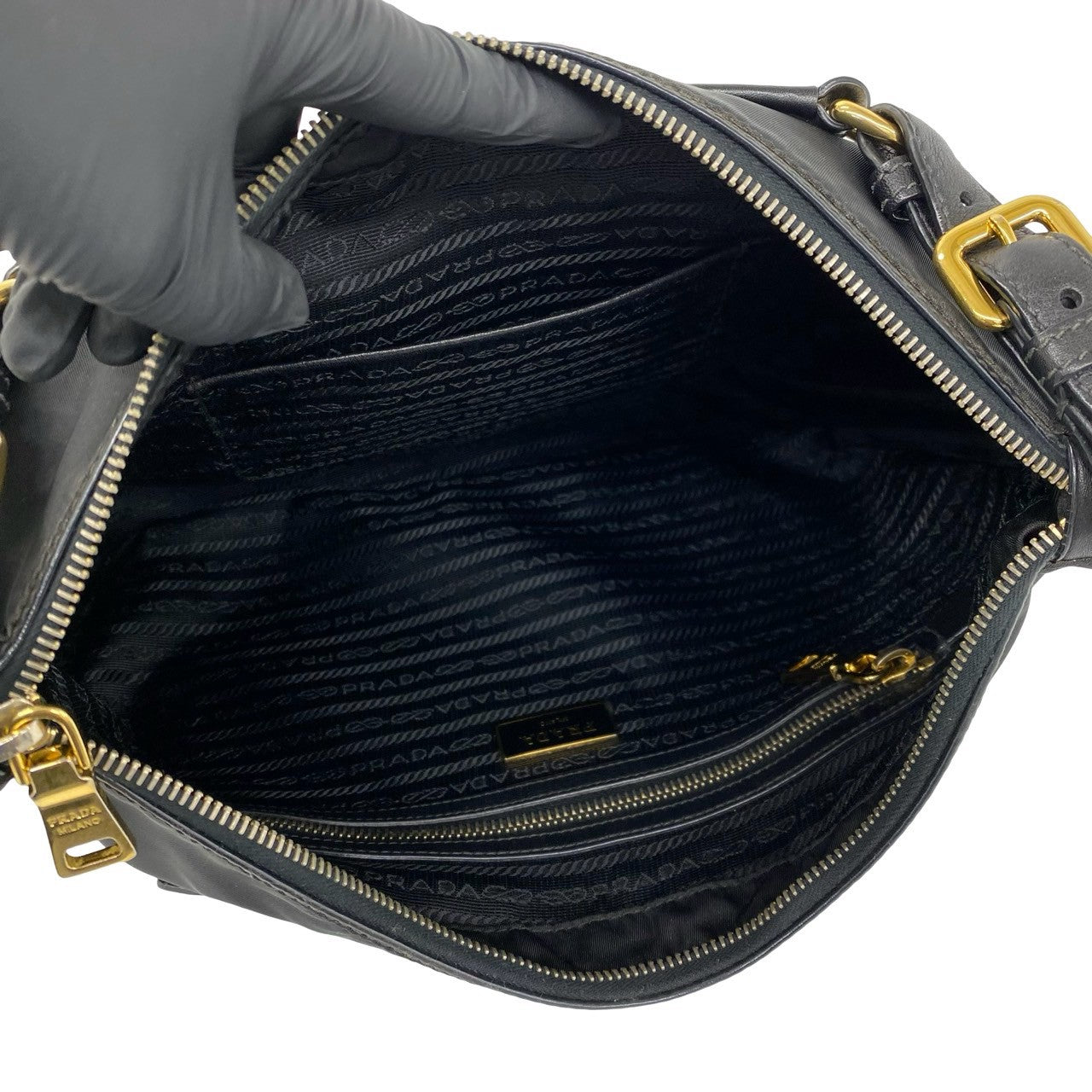 PRADA プラダ 三角 ロゴ 金具 ショルダーバッグ 9