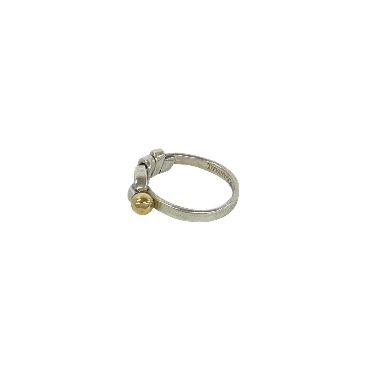 TIFFANY&Co. ティファニー (Vintage) フック&アイ リング 925 K18 750YG 指輪 4