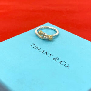 TIFFANY&Co. ティファニー (Vintage) フック&アイ リング 925 K18 750YG 指輪