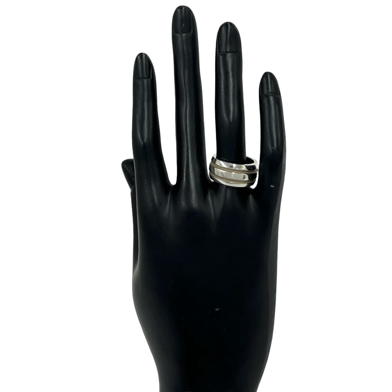 TIFFANY&Co. ティファニー (Vintage) グルーブド ダブルライン リング 指輪 7号 2