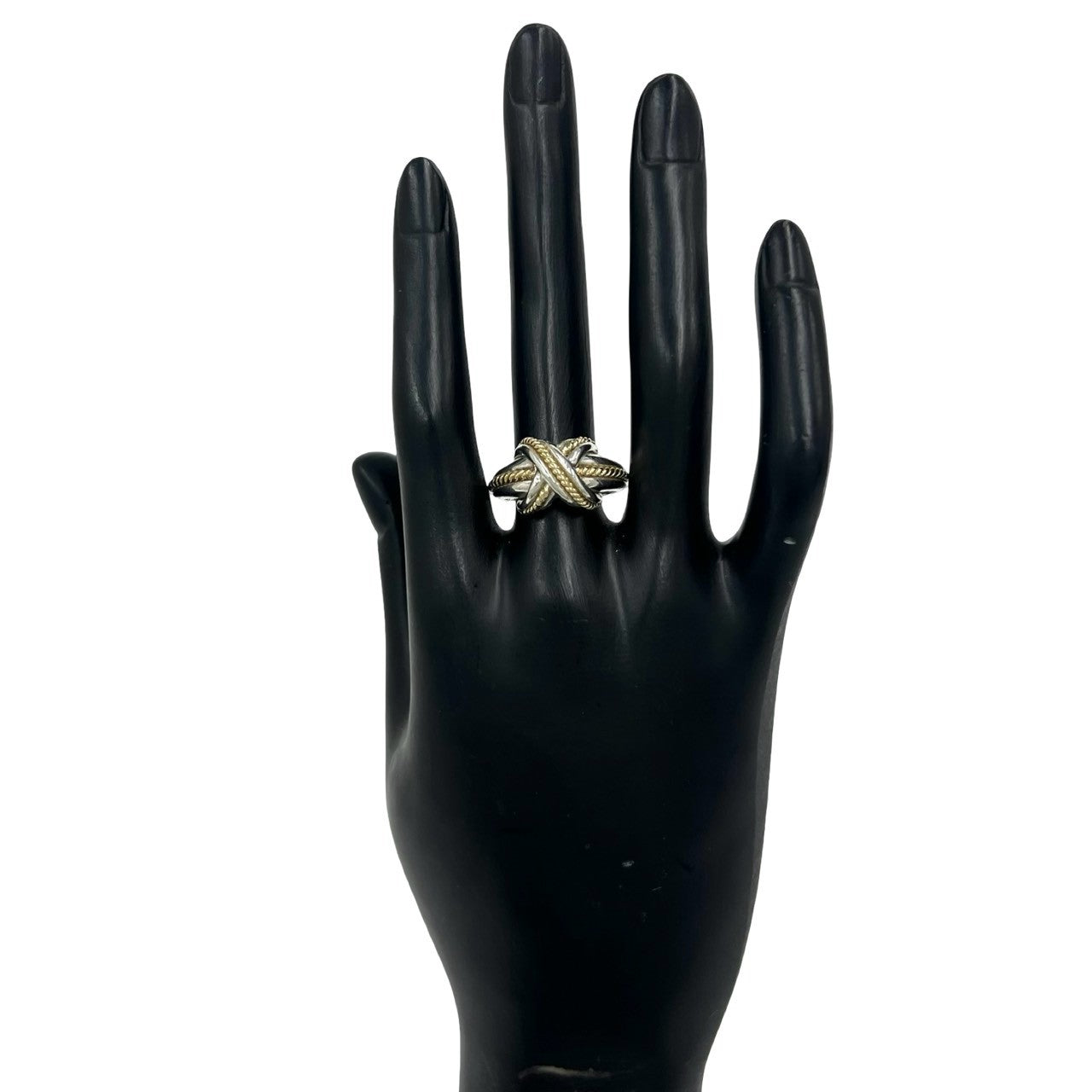 TIFFANY&Co. ティファニー (Vintage) シグネチャークロス リング 指輪 13号 925 K18 750 YG 2