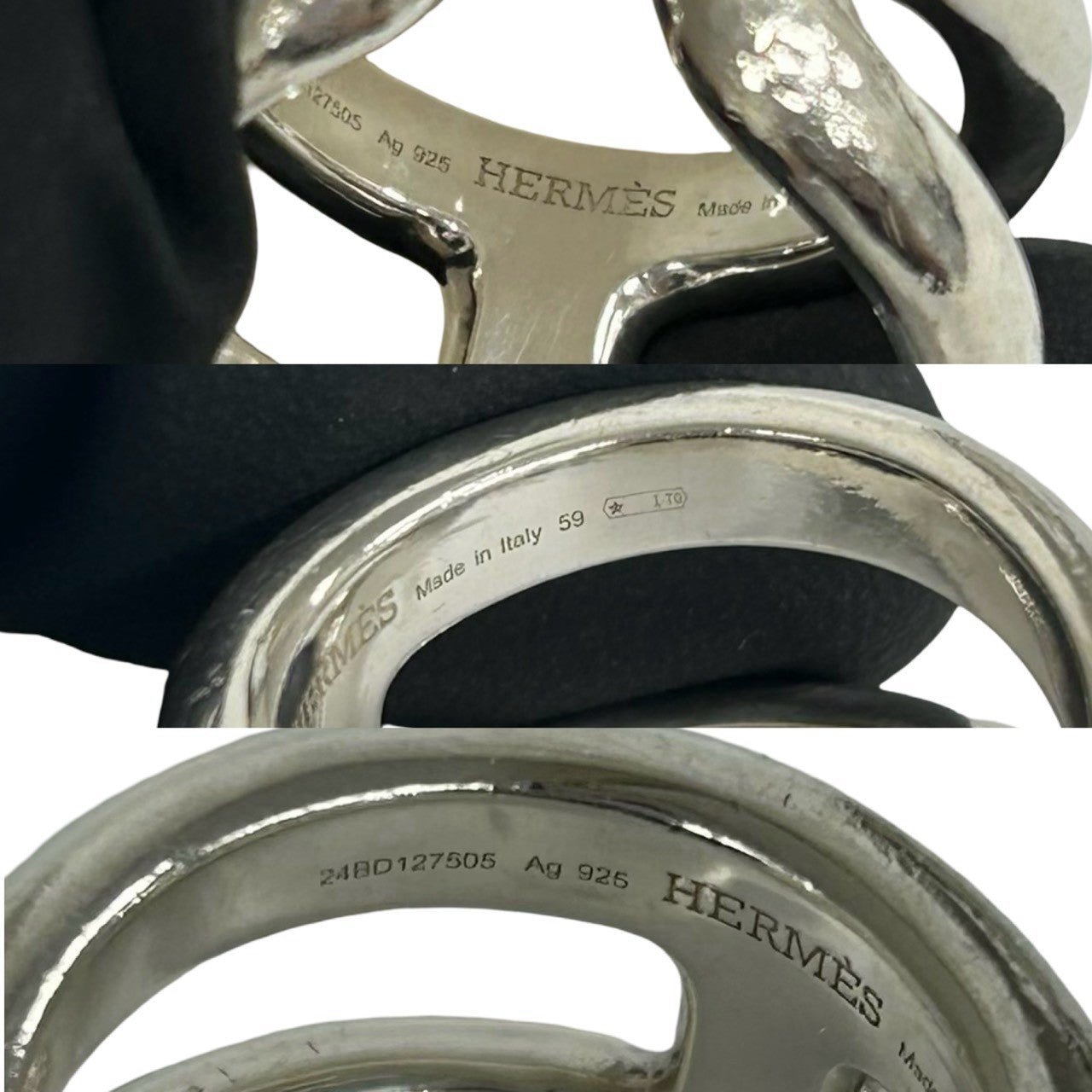 HERMES エルメス オスモズ PM リング 指輪 16号 表記サイズ #59 3