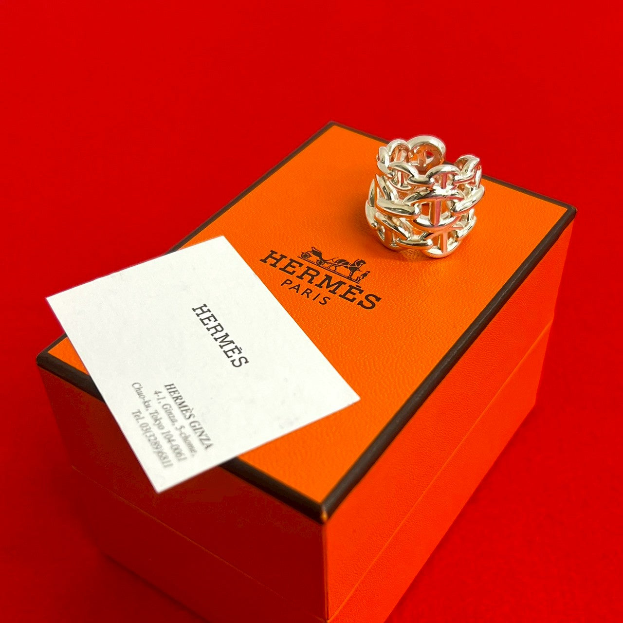 HERMES エルメス シェーヌダンクル アンシェネGM リング 指輪