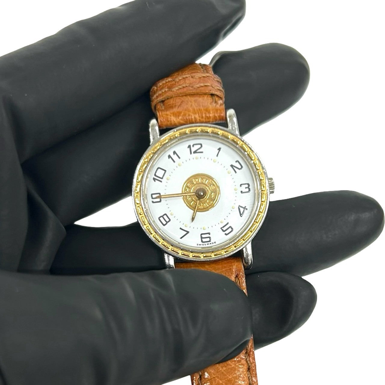 HERMES エルメス (Vintage) セリエ コンビウォッチ 腕時計 オーストリッチ 5