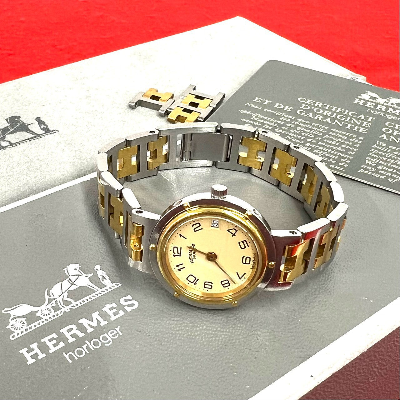 HERMES エルメス クリッパー 腕時計