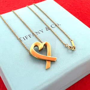 TIFFANY&Co. ティファニー (Vintage) ラビングハート ネックレス K18 750 YG